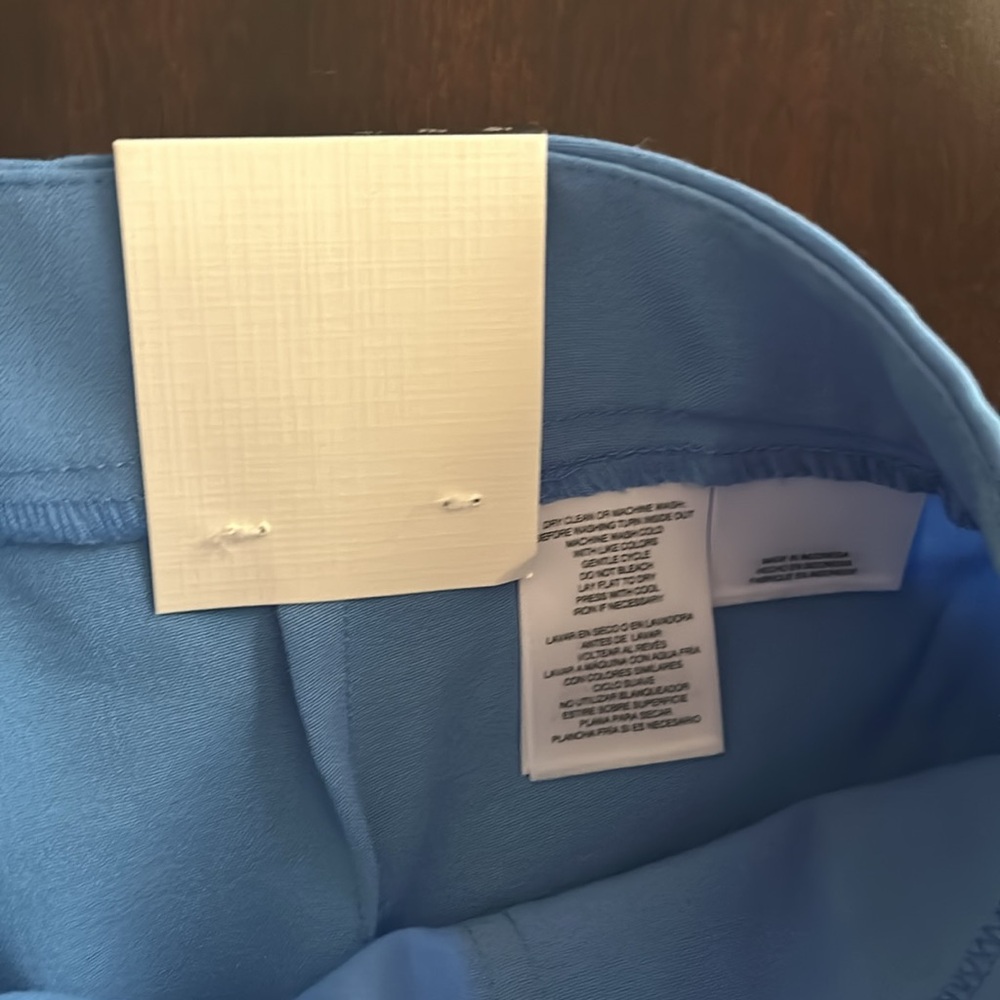 Anne Klein Light blue Trousers w/ golden accents Brand new w/ tag Size 2 - Picture 7 of 12